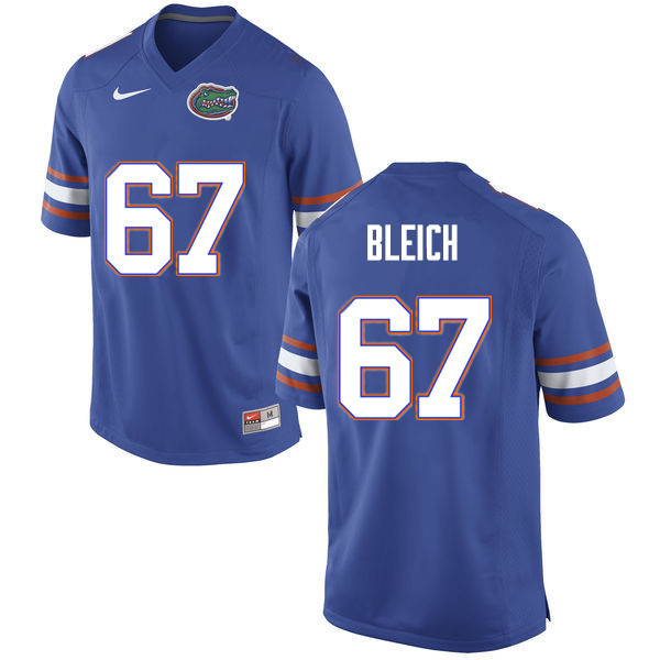 Men #67 Christopher Bleich Florida Gators College Football Jerseys Sale-Blue